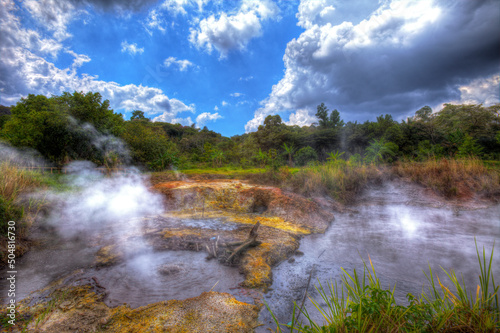 Geothermal pools El Salvador 
