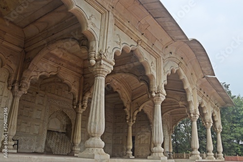 mughal era building inside red fort, delhi, india