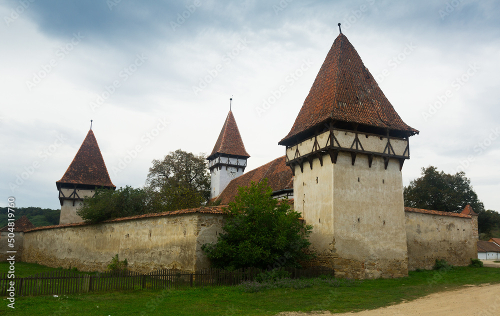 Church Fortification in Cincsor is landmark of Transilvania in Romania.