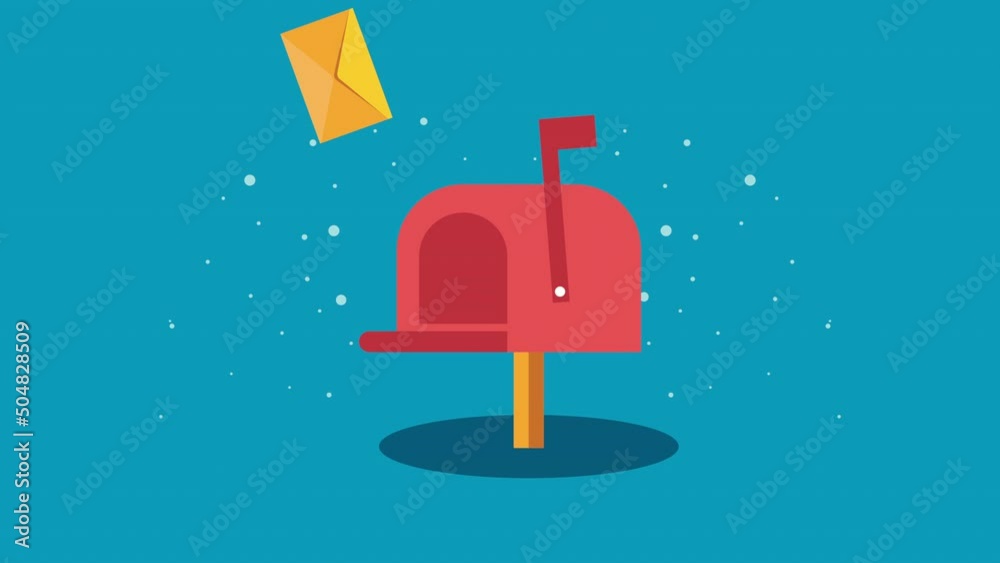 envelopes mail send message animation