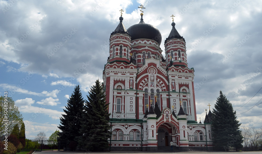 Orthodox St. Panteleimon Cathedral Feofania Park - one of the most beautiful places in Kiev
