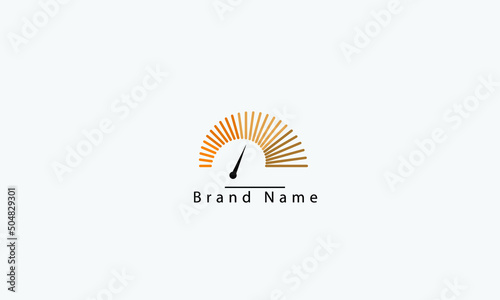 Speedometer vector logo design template