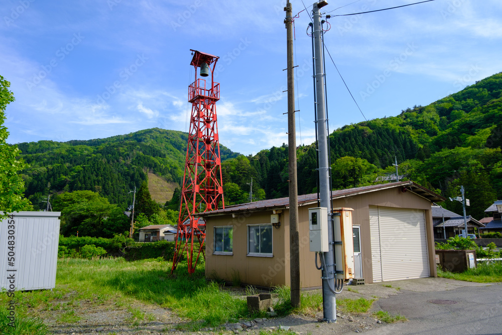 福井県若狭町 熊川宿の火の見櫓 福井県若狭町 熊川宿の火の見櫓