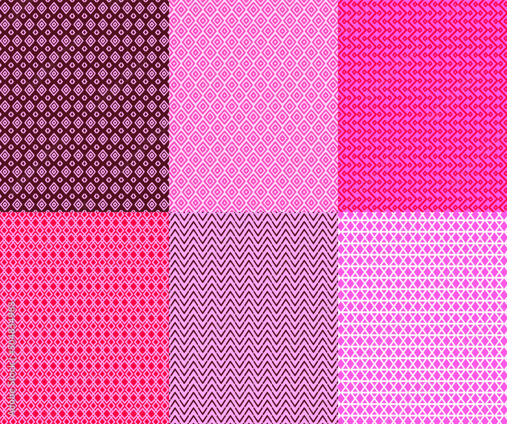 Seamless classic pattern set vector illustration, Seamless patterns for background Seamless classic pattern set vector illustration, Seamless patterns for background