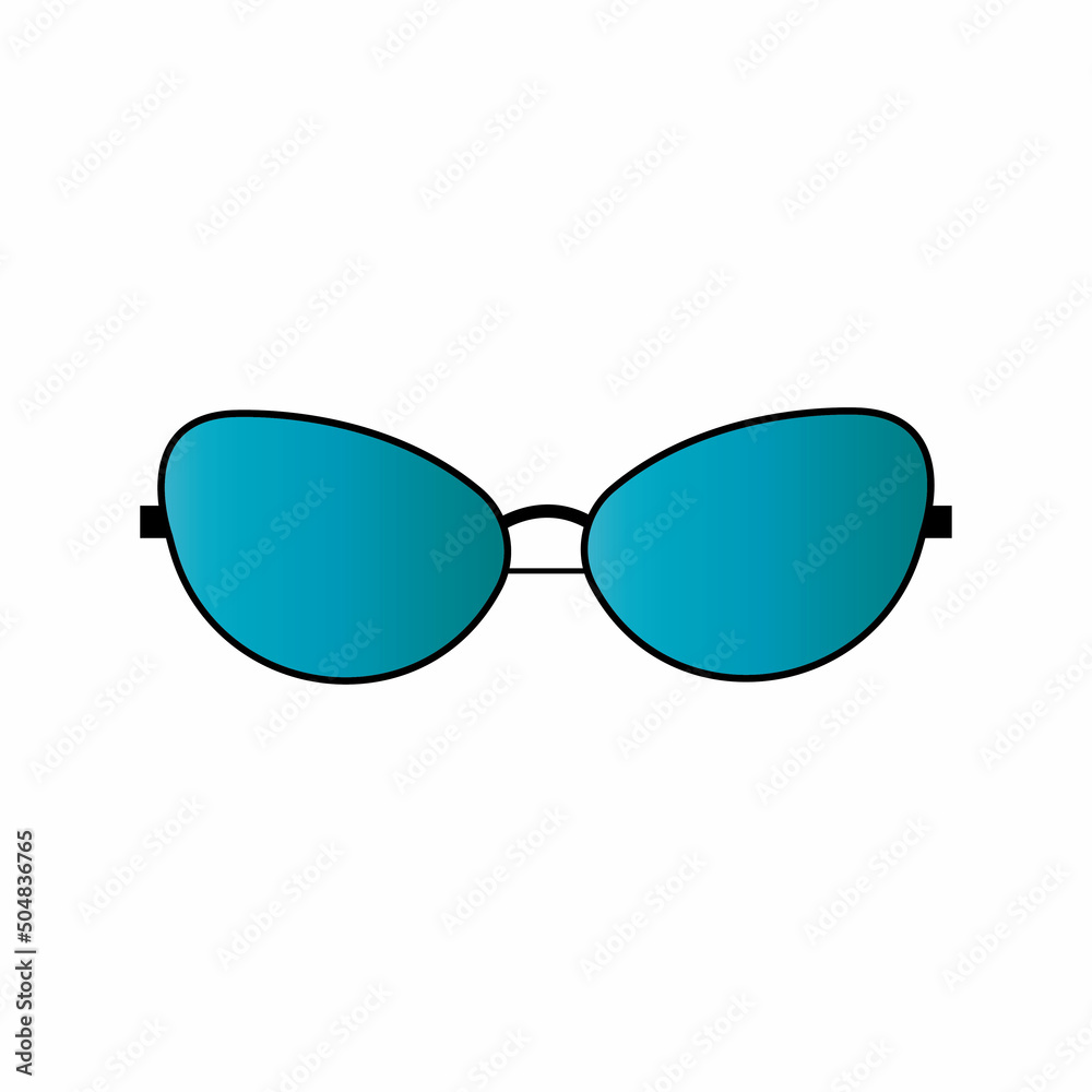 Glassess icon vector flat design Glassess icon vector flat design