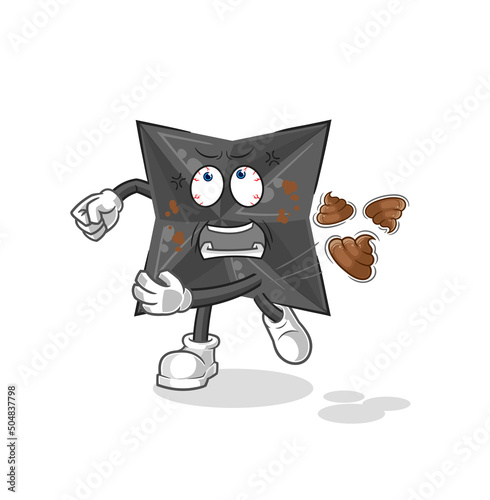 shuriken throwing shit vector