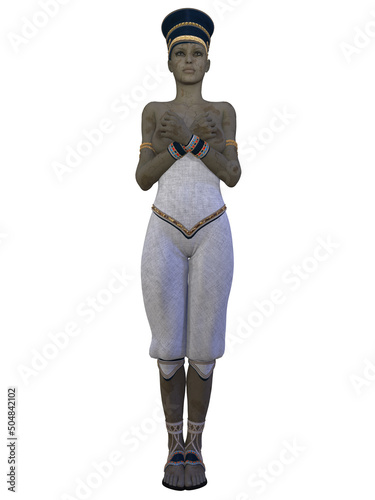 Fotografiet 3d illustration of an egyptian mummy
