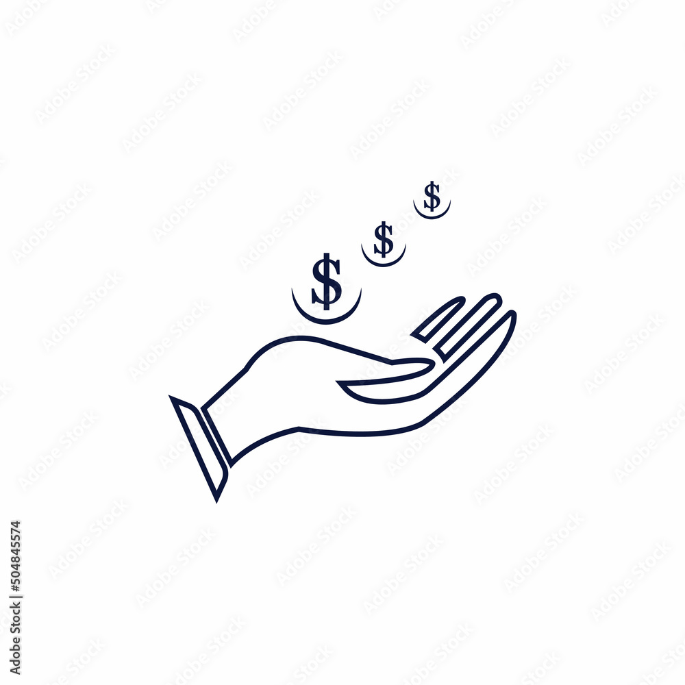 Obraz premium Save money vector icon background