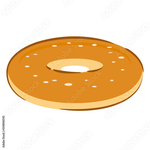 bagel line icon