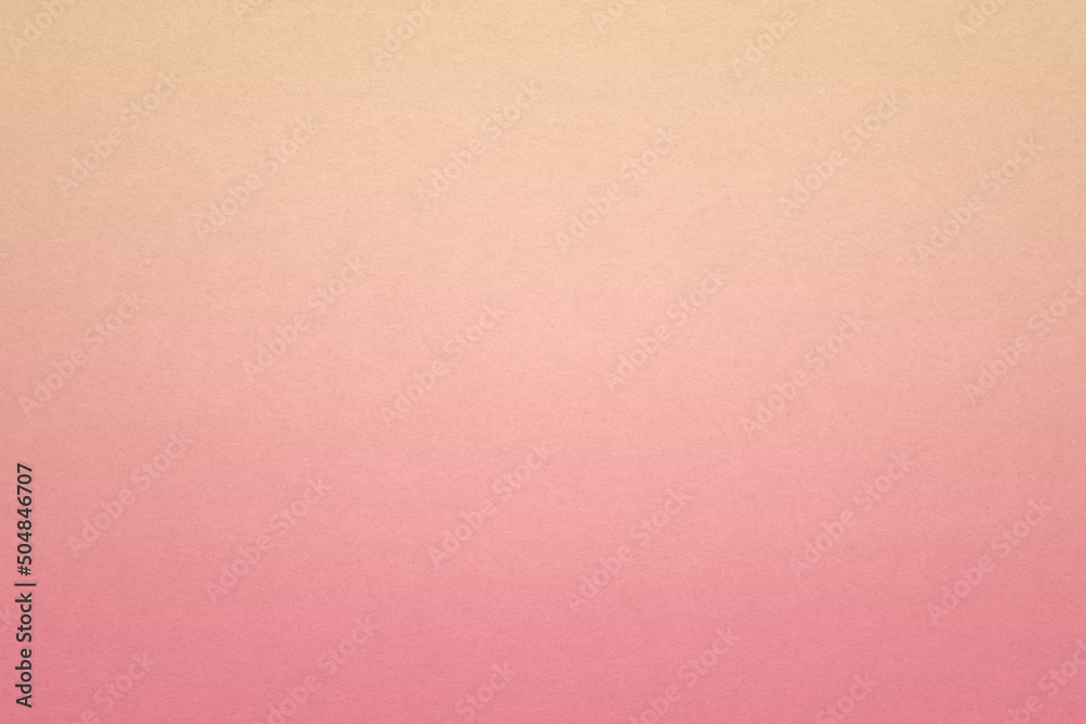 Fototapeta premium grunge gradient pastel recycled paper texture background ,orange to pink, top view