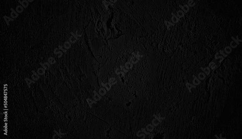 Black grunge scary background. black background. concrete wallpaper. Blackboard texture