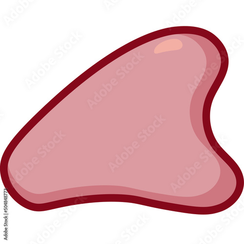 gua sha line icon
