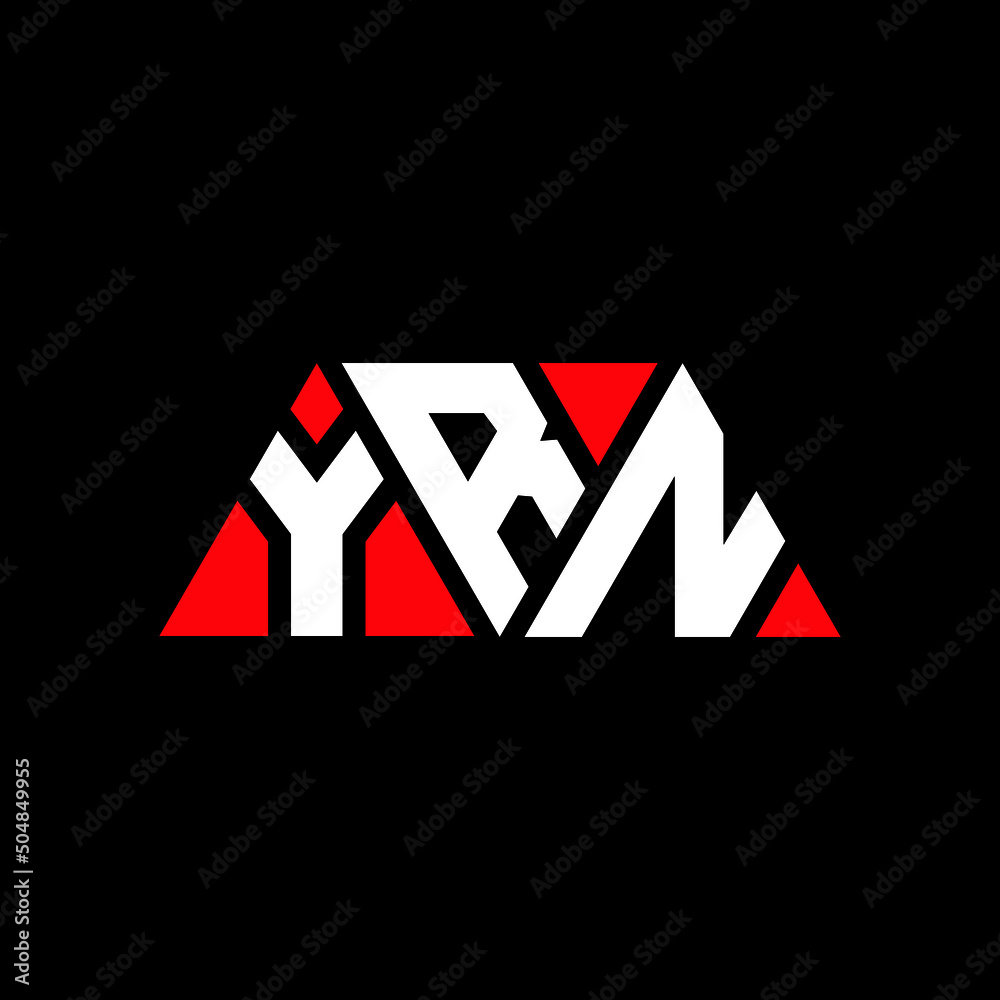 YRN triangle letter logo design with triangle shape. YRN triangle logo design monogram. YRN triangle vector logo template with red color. YRN triangular logo Simple, Elegant, and Luxurious Logo...