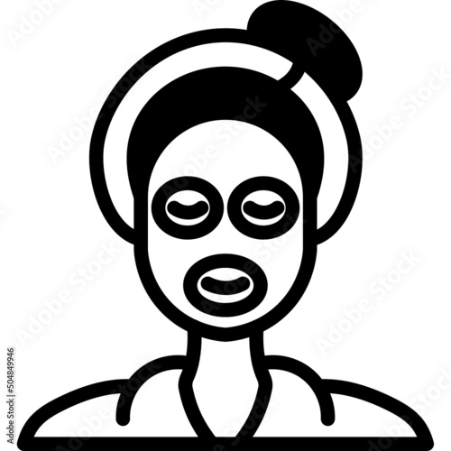 face mask line icon