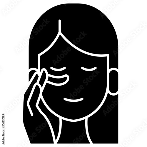 eye cream line icon