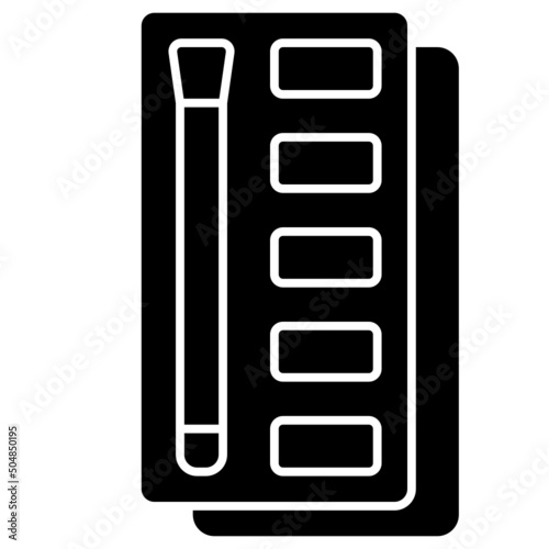 eyeshadow line icon