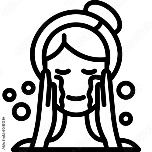 cleanser line icon