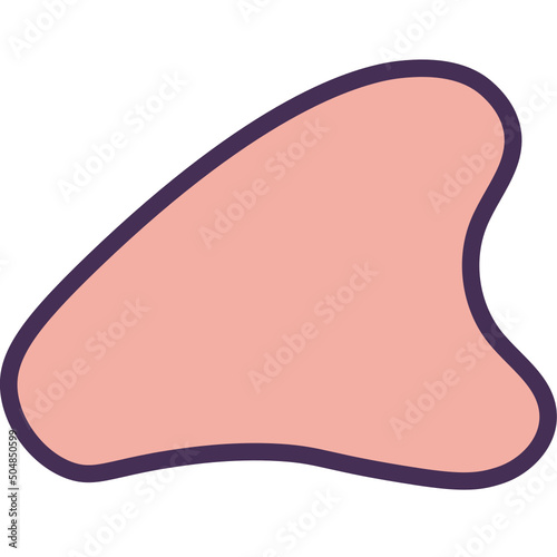 gua sha line icon
