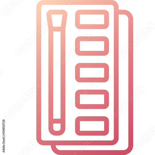 eyeshadow line icon