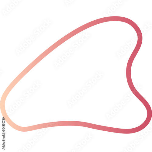 gua sha line icon