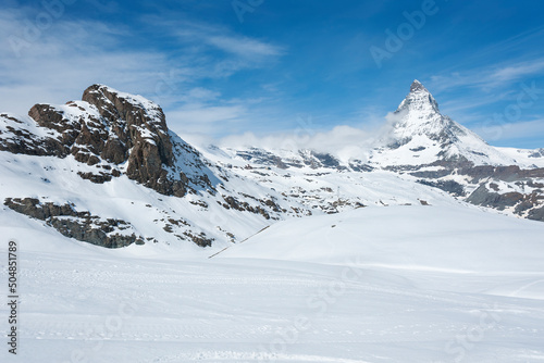 Idyllic landscape of Mountain Matterhorn, Zermatt, Switzerland photo