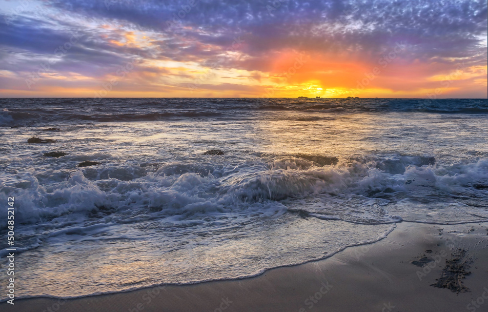 Beautiful sunset beach - Perth Western Australia