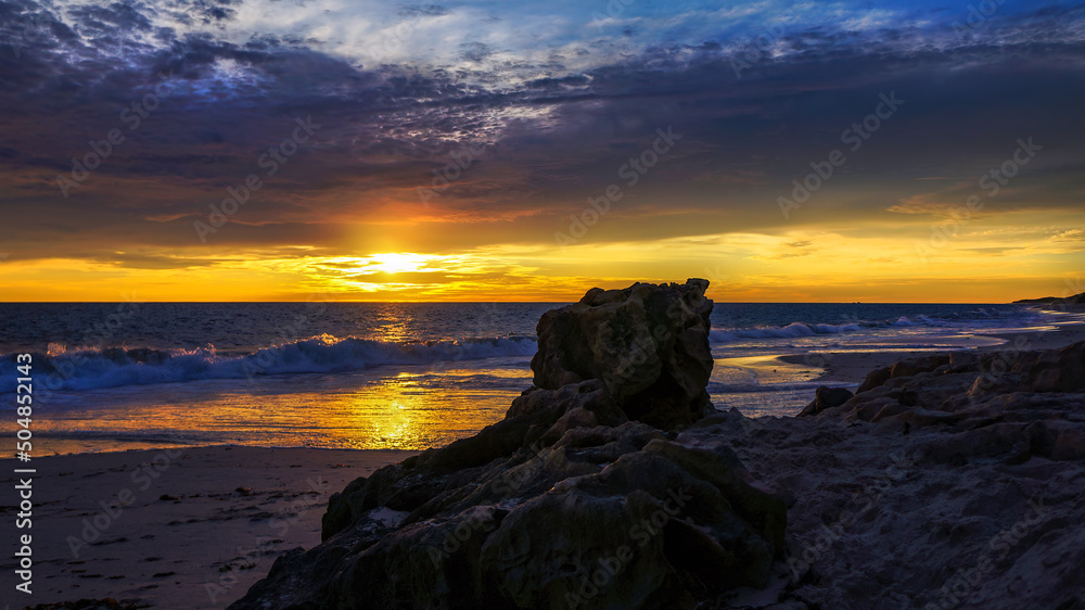 Beautiful sunset beach - Perth Western Australia