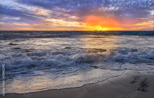 Obraz na płótnie Beautiful sunset beach - Perth Western Australia w salonie