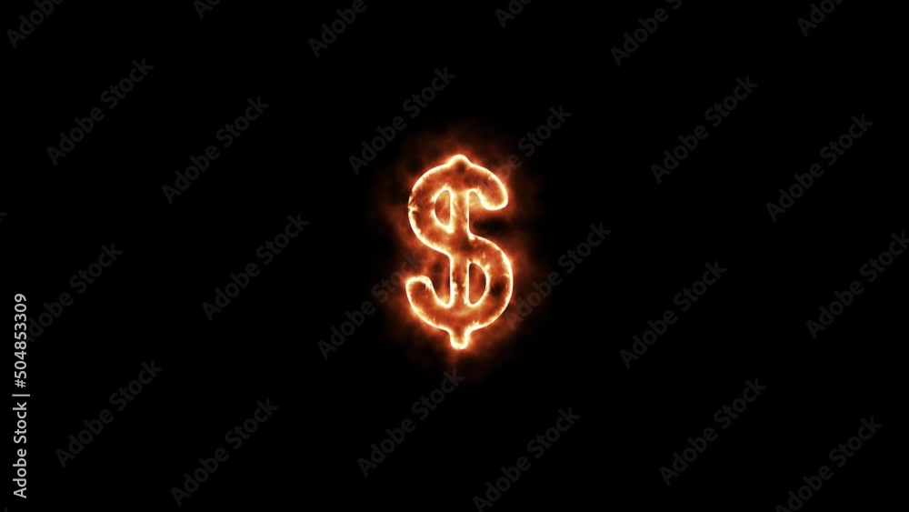 Simple dollar icon animation Simple dollar icon animation