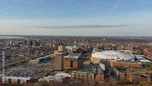 Aerial Flyover View of Syracuse University Stadium - Pt. 1 photo