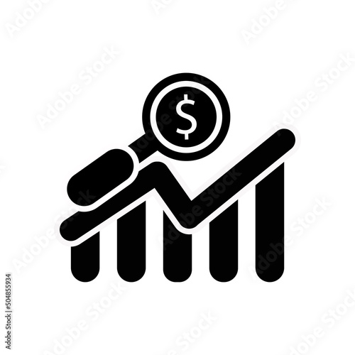 ebitda icon. simple element illustration. isolated trendy filled ebitda icon on white background. can be used for web, mobile, ui.