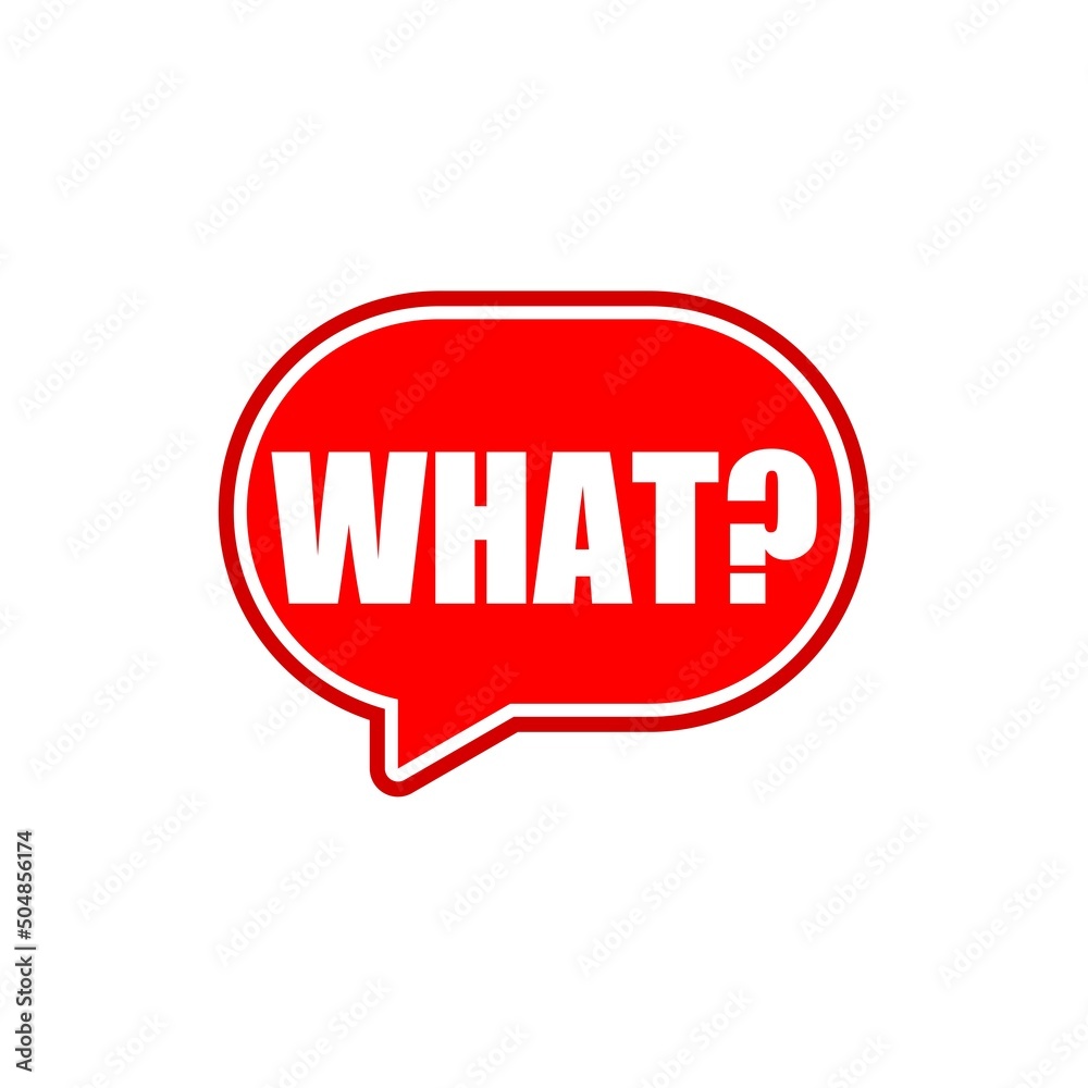 The question What speech bubble icon isolated on white background The question What speech bubble icon isolated on white background