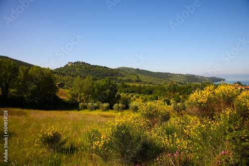 Paesaggio lago Trasimeno  Umbria. Italia