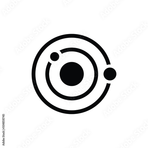 Orbit vector icon symbol design