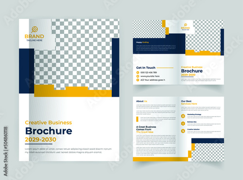 Four pages corporate brochure template