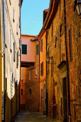 Panicale, borgo medievale fortificato sul lago Trasimeno. Umbria, Italia photo