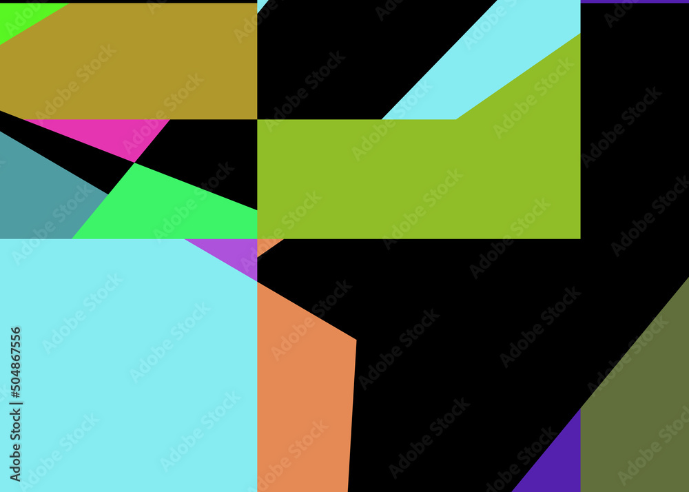 Geometric abstraction generative art background art illustration