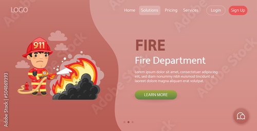Fire Website Template