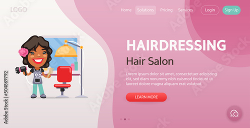 Hairdressing Website Template