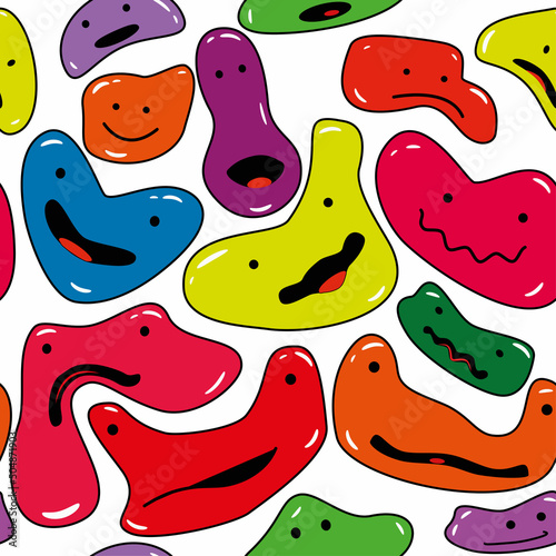 abstract gel color balloons in vector for web design