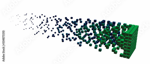 Cubic data block dissolving...