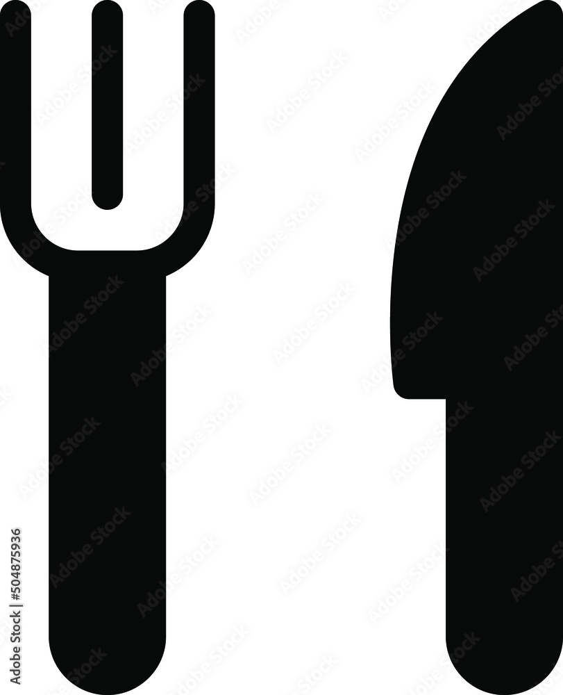 Fork and knife icon restaurant symbol vector image Fork and knife icon restaurant symbol vector image