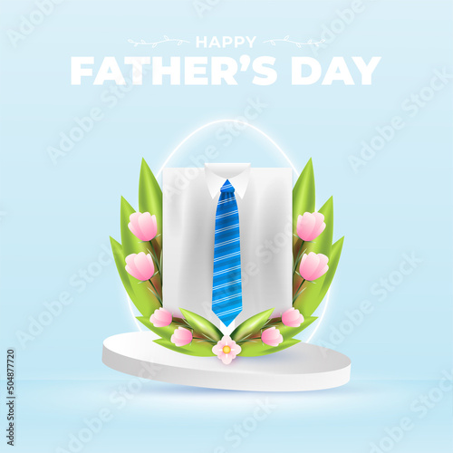 Happy father's day design, suitable for banners, promotions, posters, vouchers, give away and others