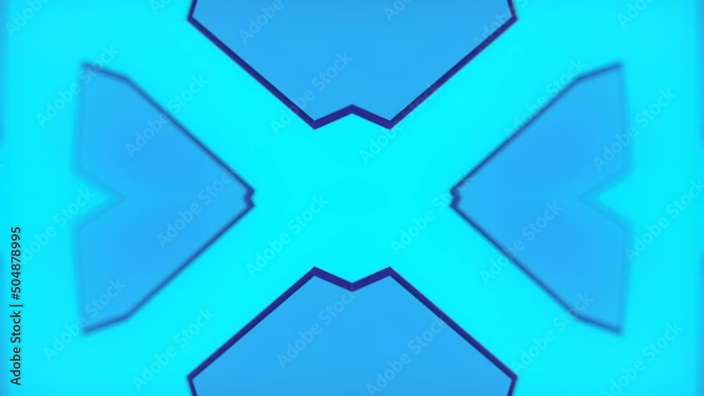 Trendy 3d rendering kaleidoscopic pattern of geometric shapes loop animation HD Trendy 3d rendering kaleidoscopic pattern of geometric shapes loop animation HD
