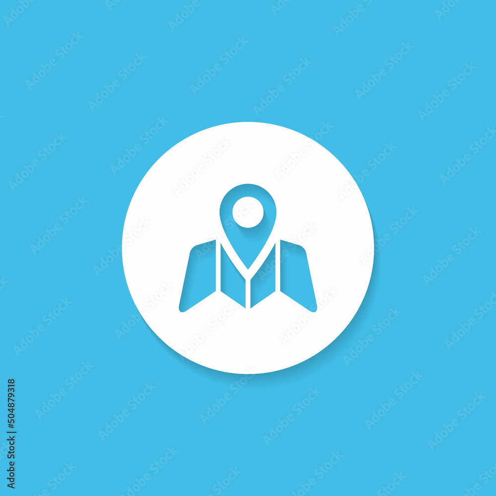 Pin map, Location marker button icon vector Pin map, Location marker button icon vector