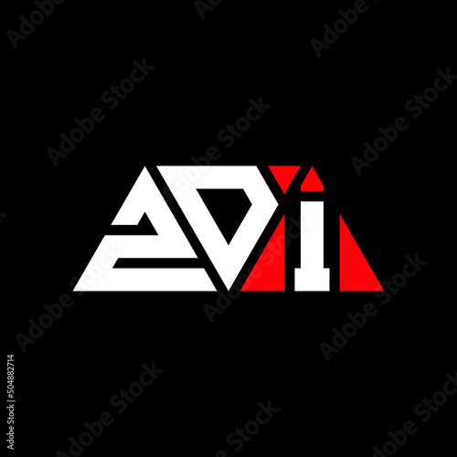 ZDI triangle letter logo design with triangle shape. ZDI triangle logo design monogram. ZDI triangle vector logo template with red color. ZDI triangular logo Simple, Elegant, and Luxurious Logo...