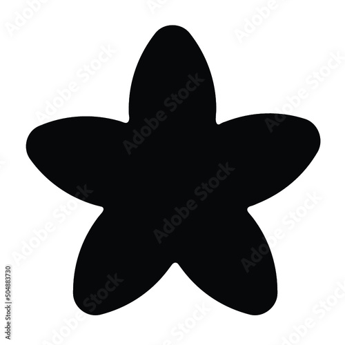 Black Solid for Flower Icon photo