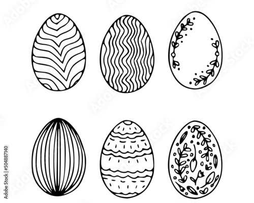 Easter egg illustration isolated on white background