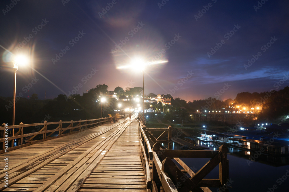 sunset over the river