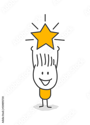 Stick figures give review rating and feedback.